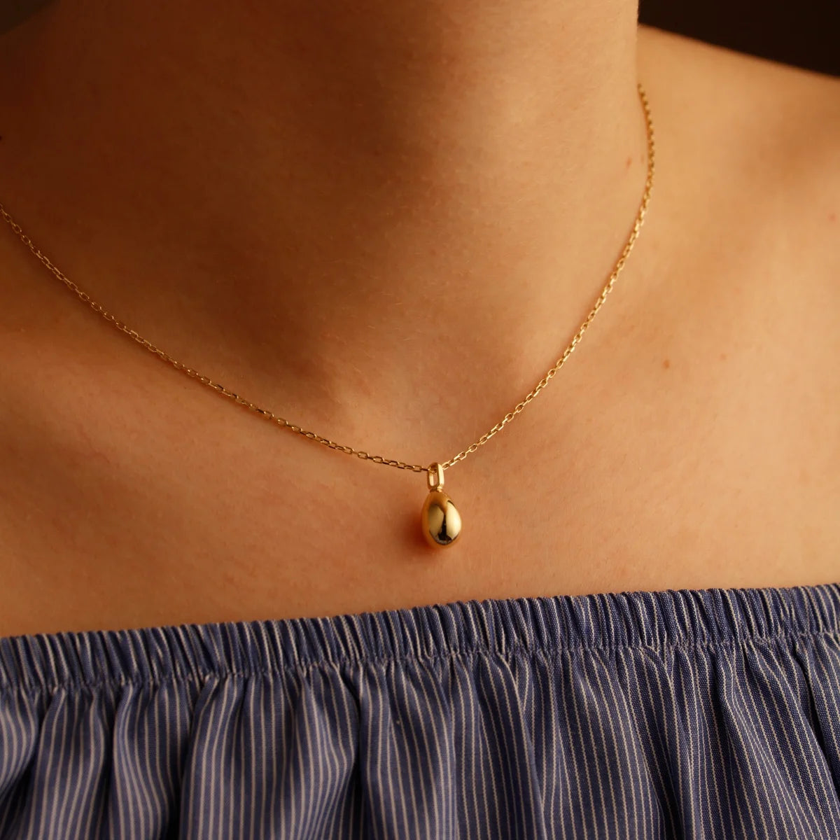 Tiny Coloured Drop,Tiny top Drop Necklace,Orange Drop Charm,Gold Necklace,Minimalist Gift,Classy Necklace,Tiny Tear,Colored Tear