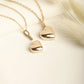 Gold Cremation Urn Heart Necklace, 14K or 18K Gold