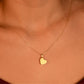 14K Real Gold Cremation Urn Heart Necklace, Custom Name Heart Necklace, Cremation Pendant for Pet Ashes, Heart Necklace, Funeral Pendant