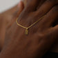 Bar Necklace, 14K Gold