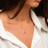 14K 18K Gold Cross Necklace