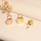 Gold  Cremation Urn Padlock Necklace, 14K or 18K Gold