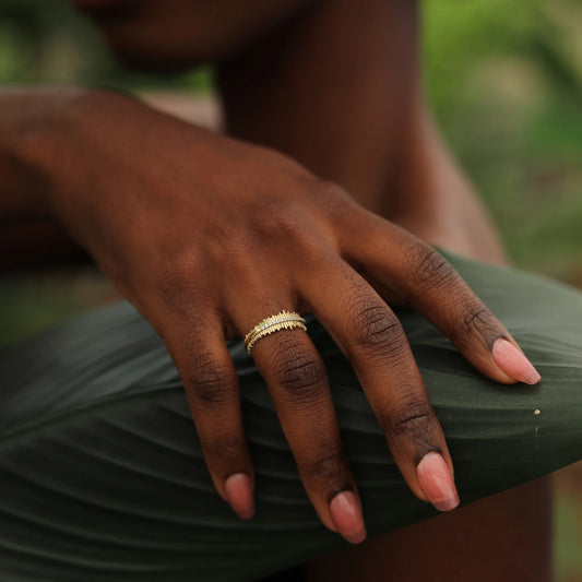 Heartbeat Ring, 14K Gold