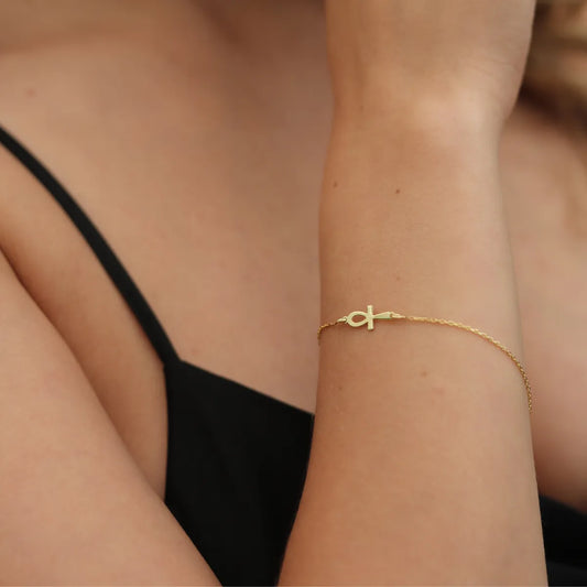 Female Sign Gold Bracelet, 14K Gold