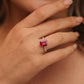 Ruby Pink Diamond Ring