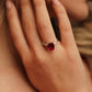 Ruby Pink Diamond Ring